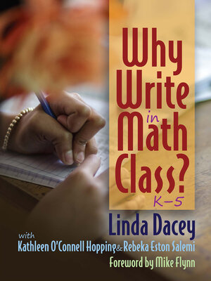 cover image of Why Write in Math Class?